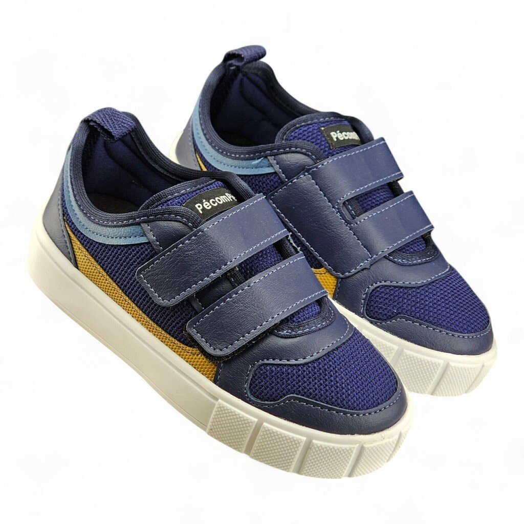 Tênis Masculino Pé com Pé Detalhe Espumas com Velcro - 28213 Azul 2