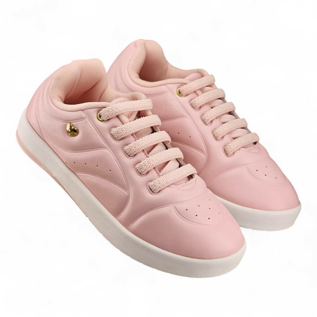 Tênis Infantil Menina Kidy Cadarço Lurex - 1841097 Rosa 2