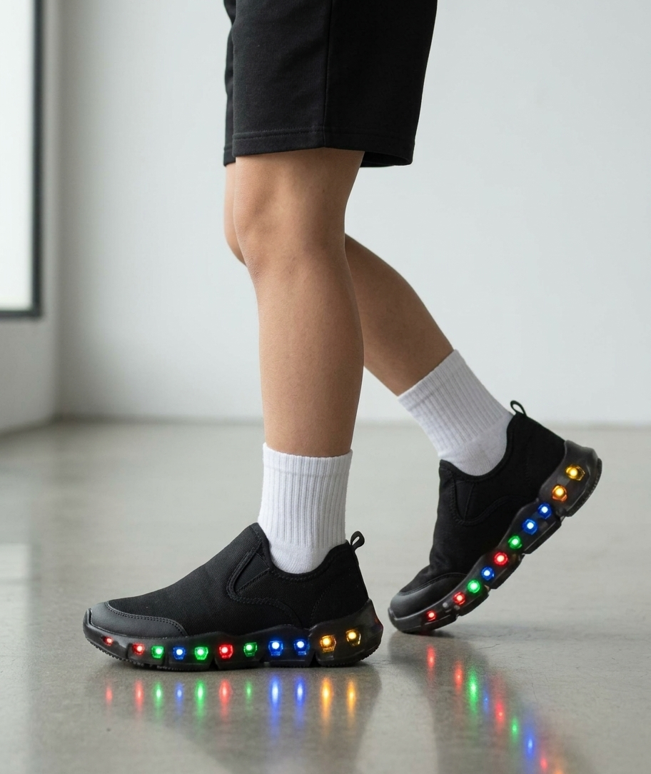 Tênis Infantil Menino Bibi Slip On Roller Celebration com Luzes - 1252100 Preto 3