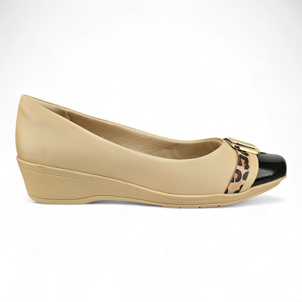 Sapato Feminino Comfortflex Anabelinha Fivela Tira Onça - 2494303