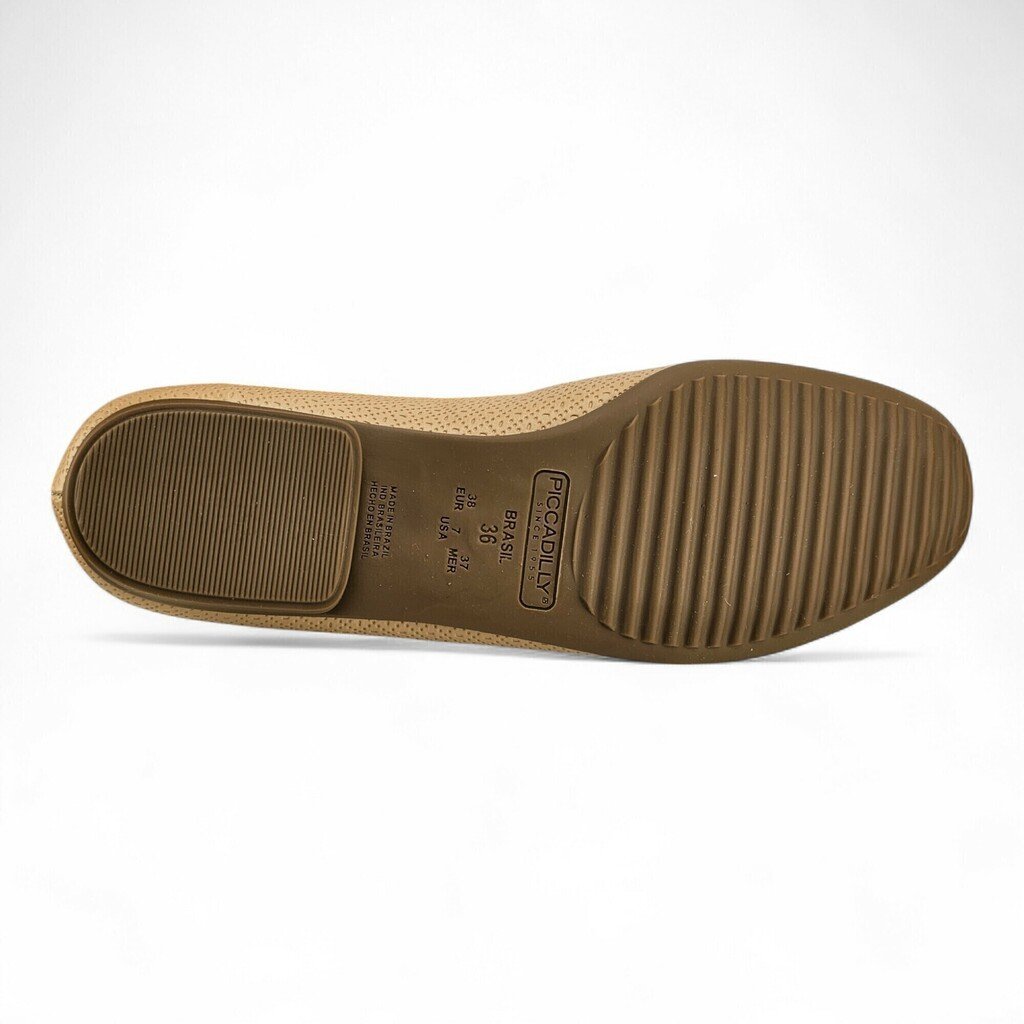 Sapatilha Feminina Piccadilly St Baixo Pontinhos - 250132 Bege 3