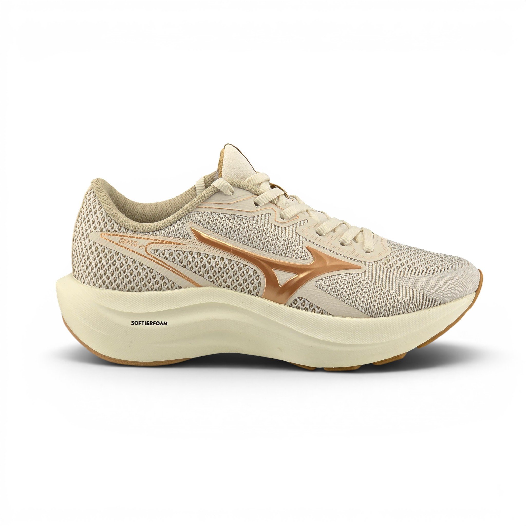 Tênis Feminino Mizuno Virtue 2 Knit Sola Alta Areia - Virtue 2