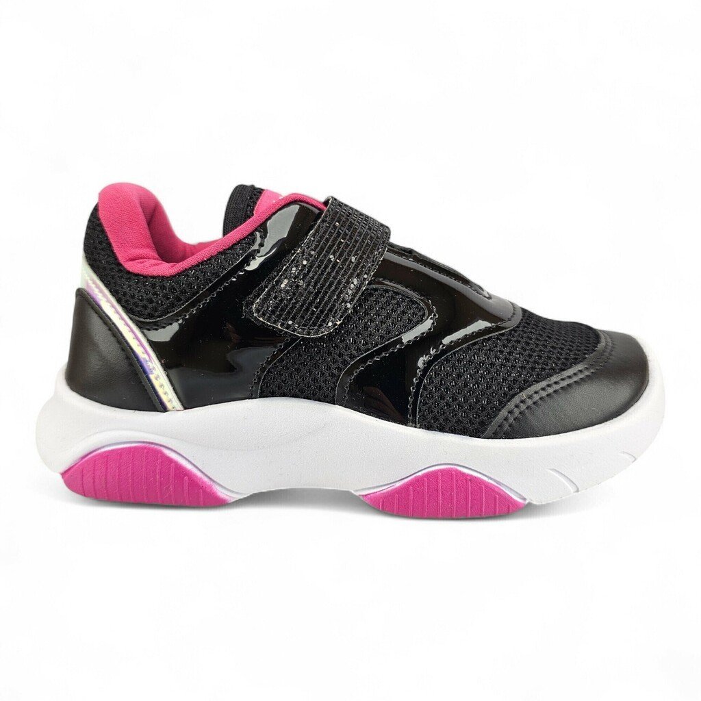Tênis Feminino Pé com Pé Velcro com Pedrinhas Detalhe Verniz - 15184