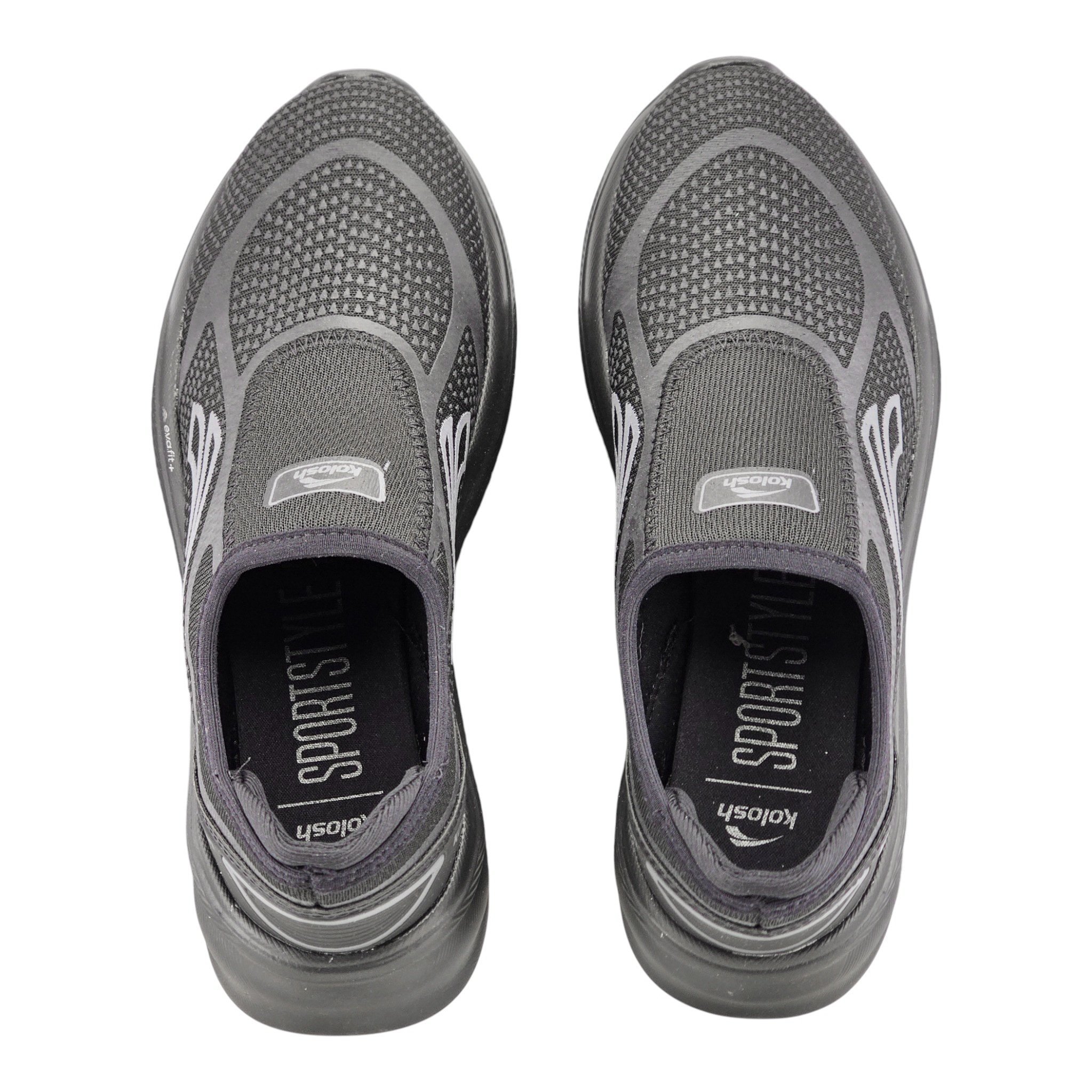 Tênis Feminino Kolosh Slip Byte 3d Print Costura - E0449 Preto 3