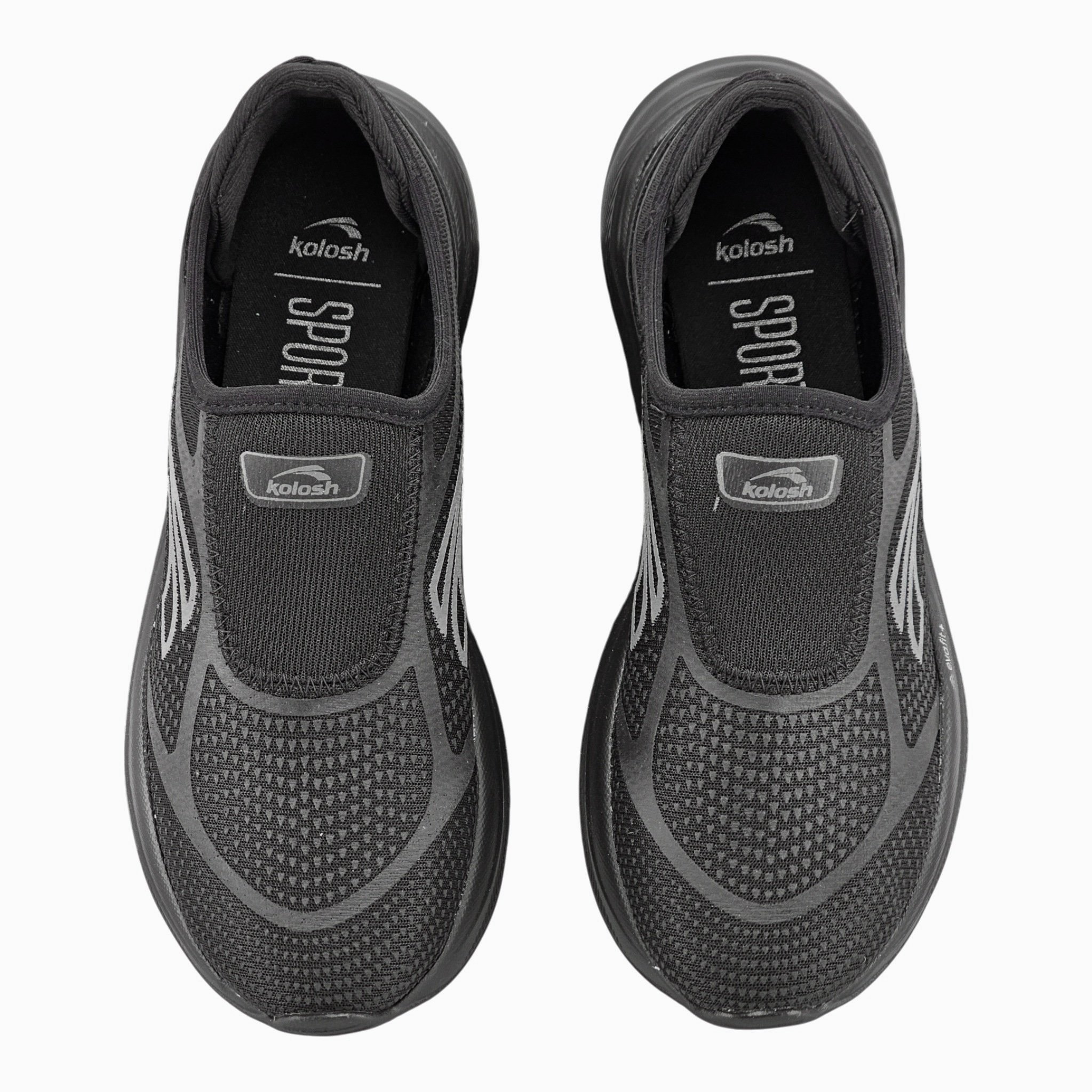 Tênis Feminino Kolosh Slip Byte 3d Print Costura - E0449 Preto 4