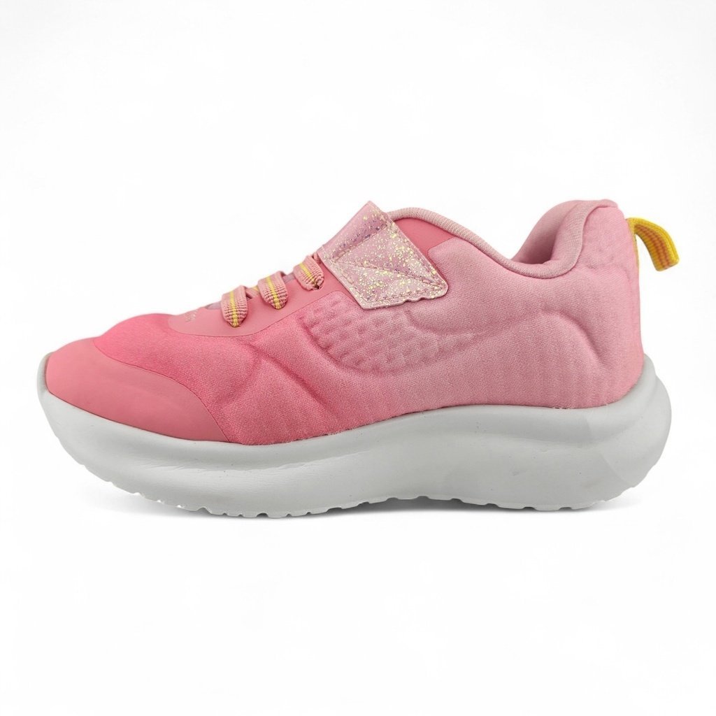 Tênis Infantil Menina Kidy Nuvem com Velcro Cadarço Elástico Glitter e Sola Alta - 4581003 Rosa 2