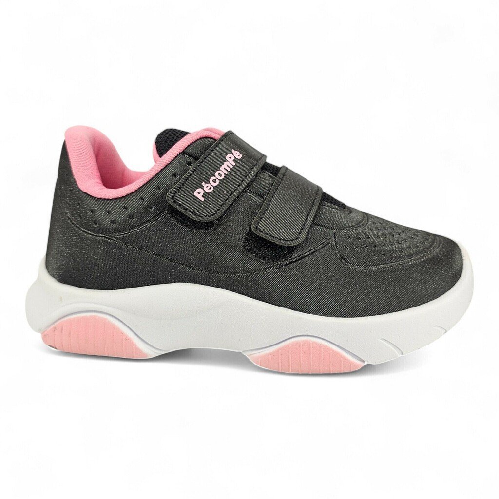 Tênis Feminino Pé com Pé Glitter 2 Tiras Velcro - 15180