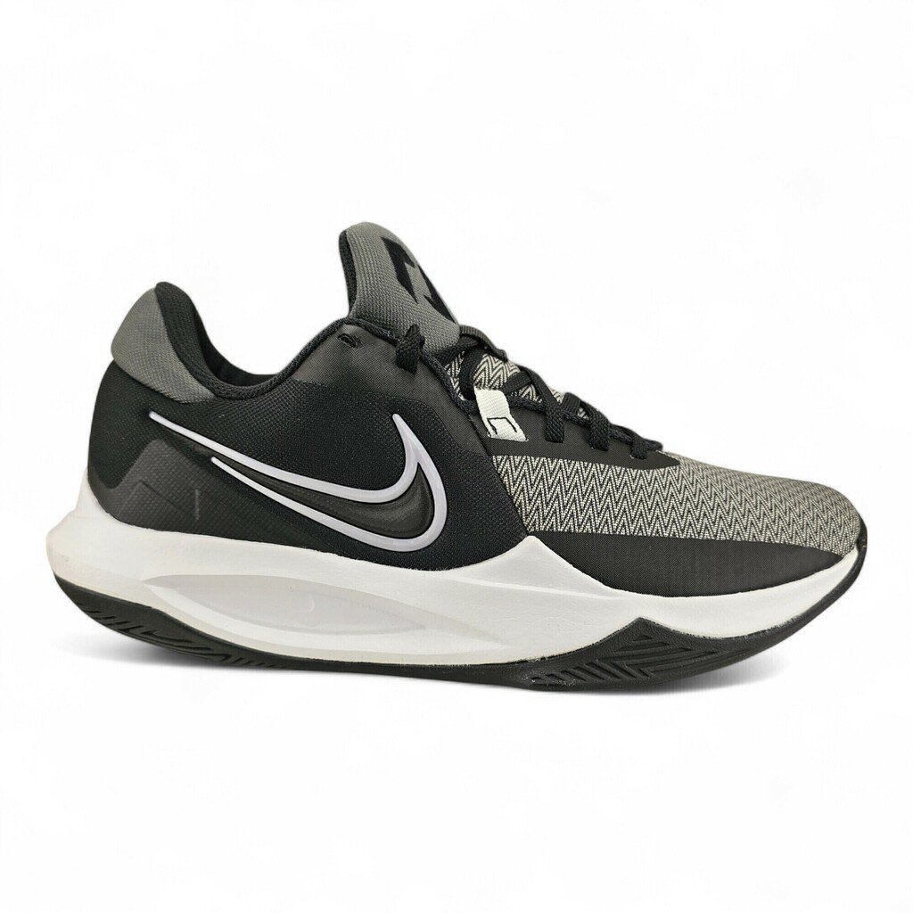 Tênis Masculino Nike Precision Vi 6 Preto e Branco Desenvolvido para Jogadores de Baskete - Precision Vi
