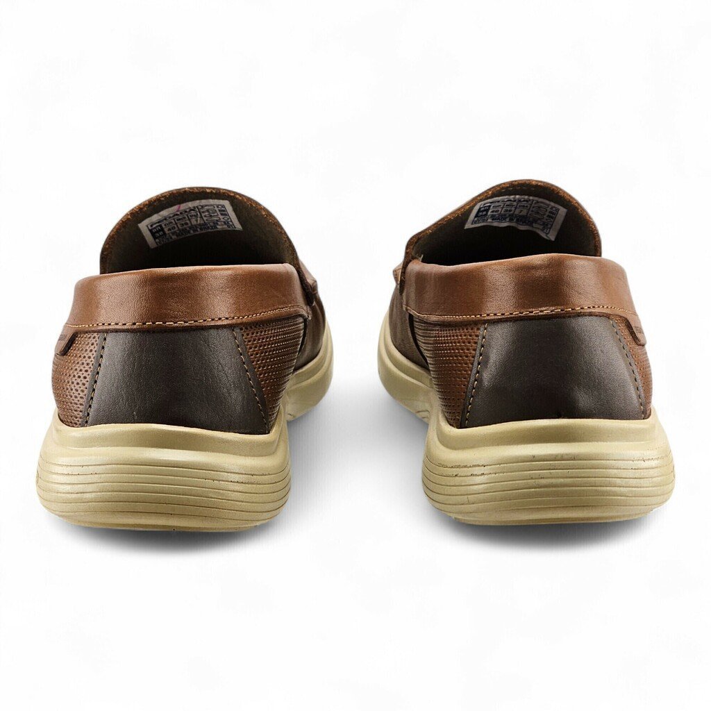 Sapato Masculino Pegada Mocassim Couro SL Amortech - 142202 Pinhão 3