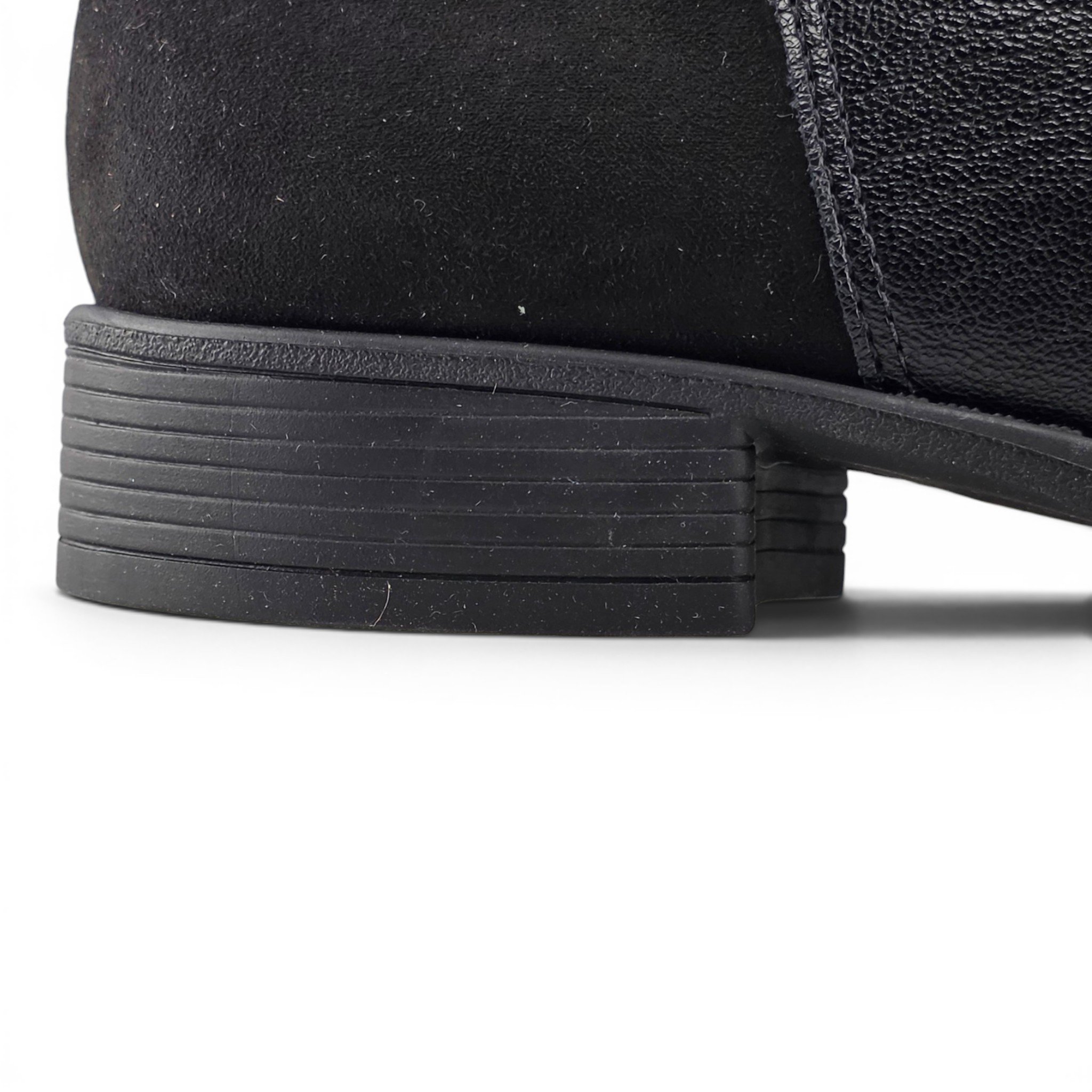 Bota Feminina Piccadilly Cano Curto com Detalhe em Camurça Trança Strass e Fivela - 653027 Preto 5