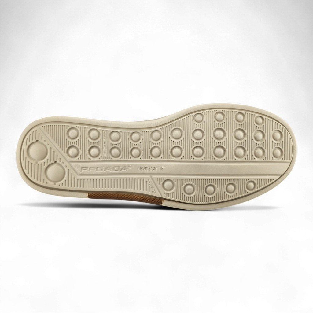 Sapato Masculino Pegada Mocassim Levitech Couro Detalhe Costura - 142304 Pinhão 5