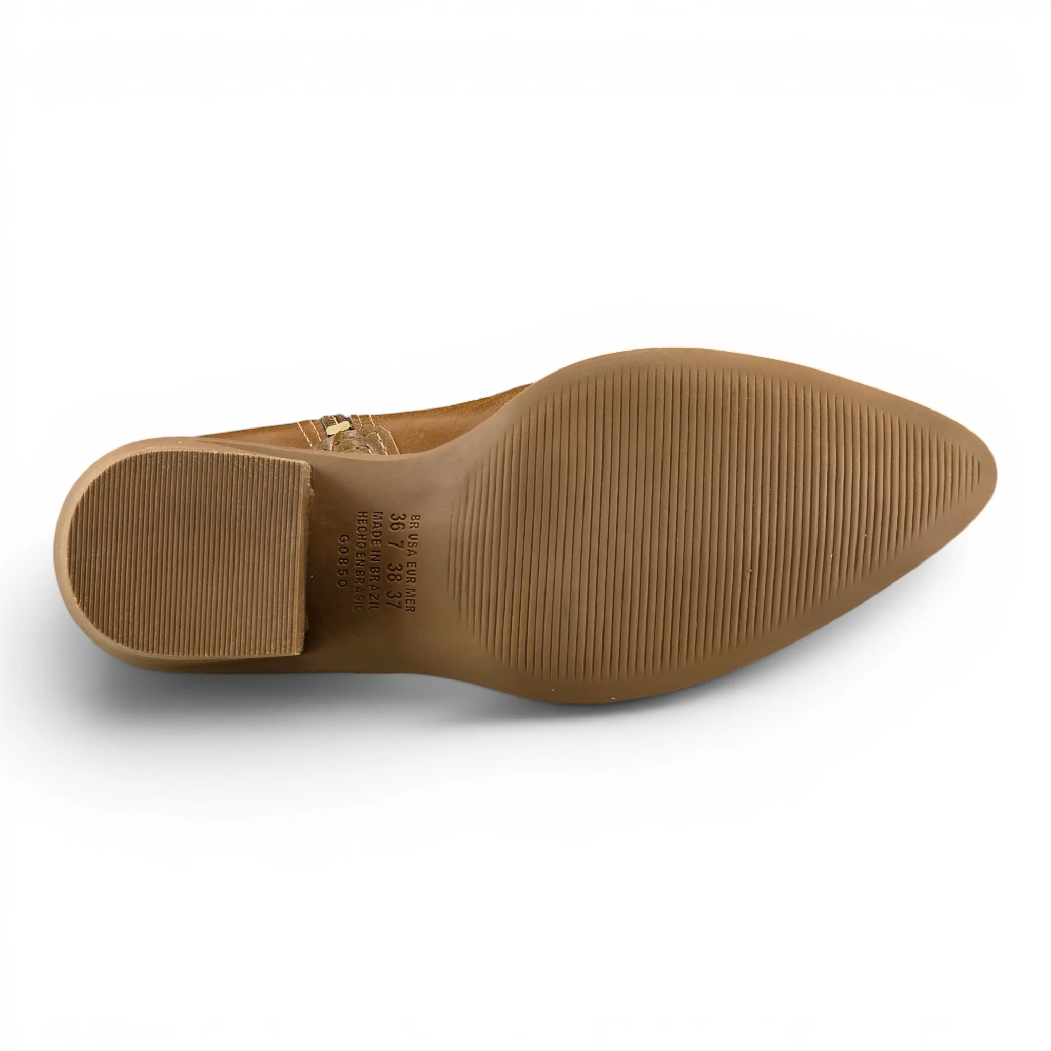 Bota Feminina Dakota Cano Curto Salto Bloco Country Recortes Detalhe Trabalhado Flor - D2762 Marrom 3
