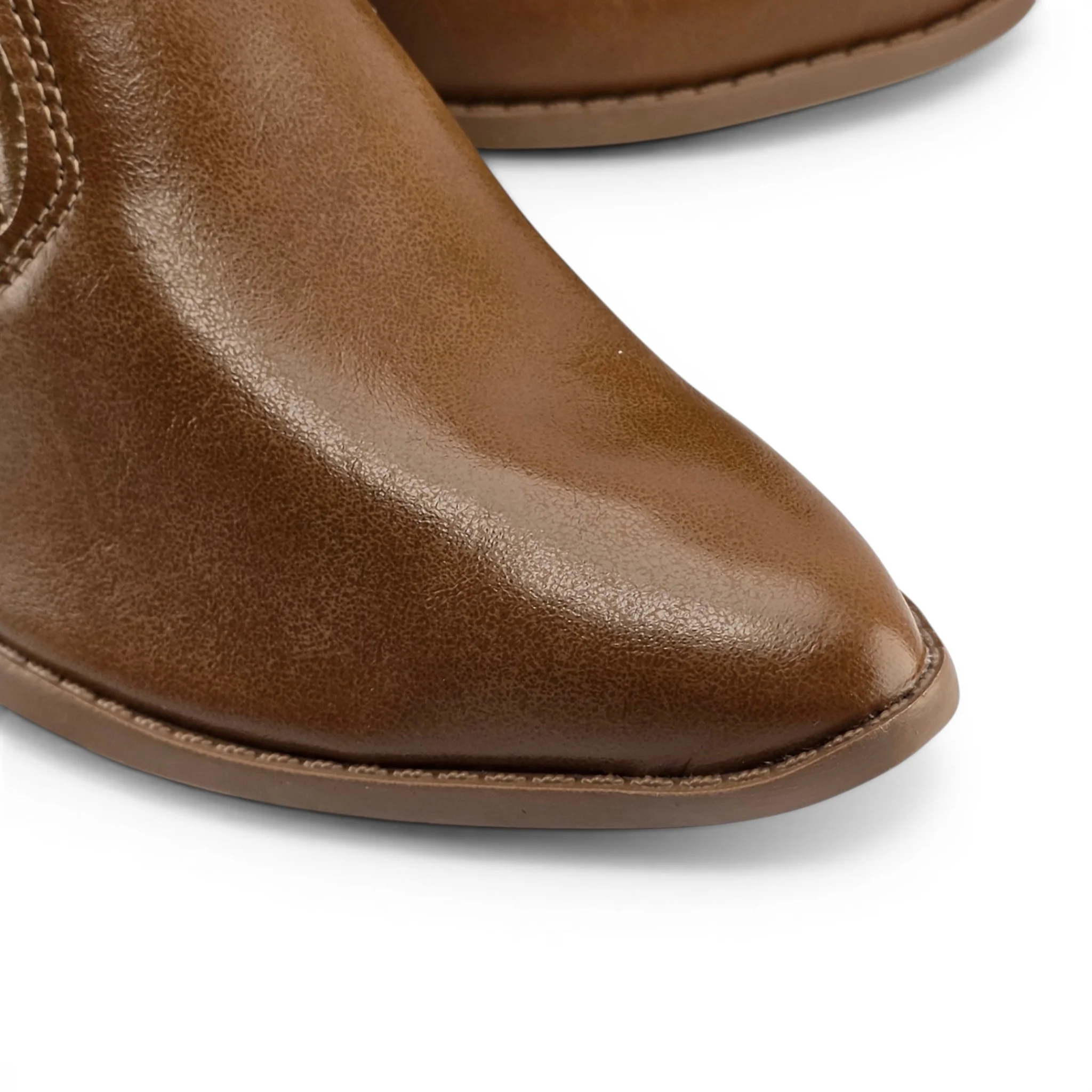 Bota Feminina Dakota Cano Curto Salto Bloco Country Recortes Detalhe Trabalhado Flor - D2762 Marrom 5