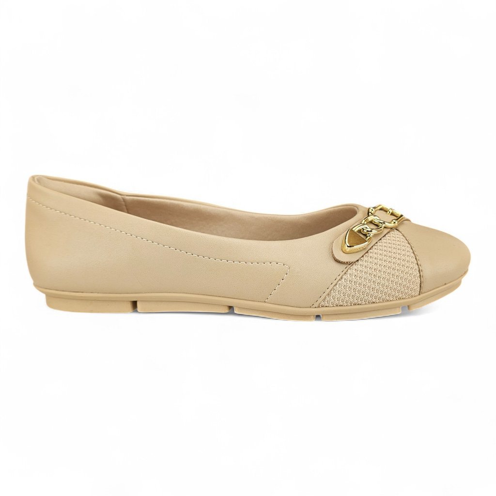 Sapatilha Feminina Comfortflex Detalhe Tecido/Fivela - 2363303