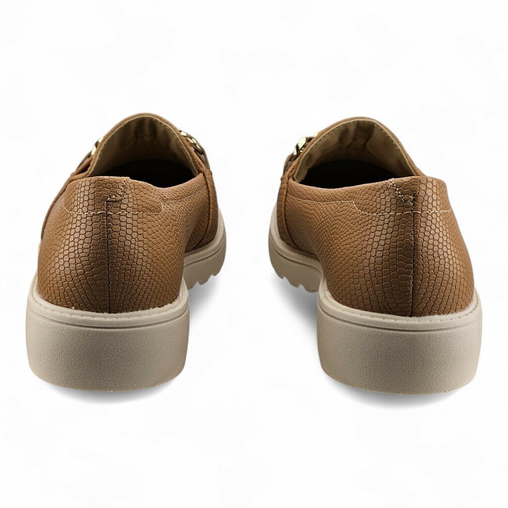 Sapato Feminino Modare Mocassim Trabalhado Detalhe Corrente - 7357111 Bege 6