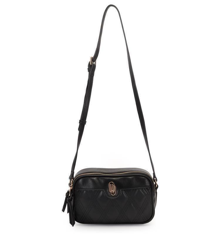 Bolsa Feminina WJ Transversal com 2 Zíperes e Acabamento Matelassê - 46259