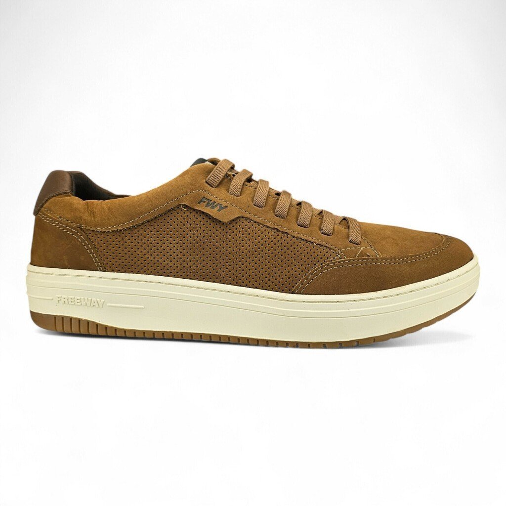 Sapatênis Masculino Freeway Couro Castor - EVO04 7108