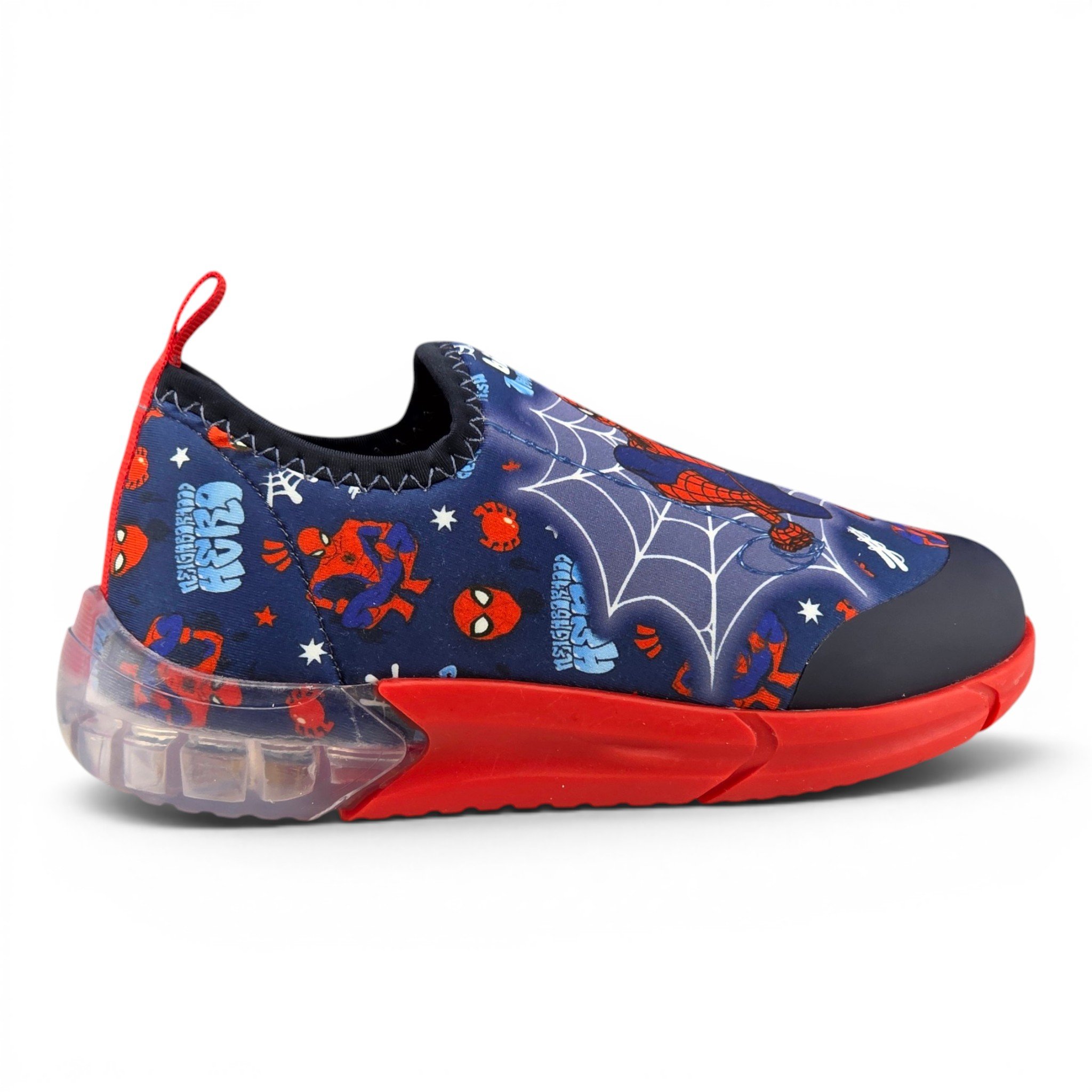 Tênis Infantil Menino Bibi Slip On Spider com Luzes Space - 1228183