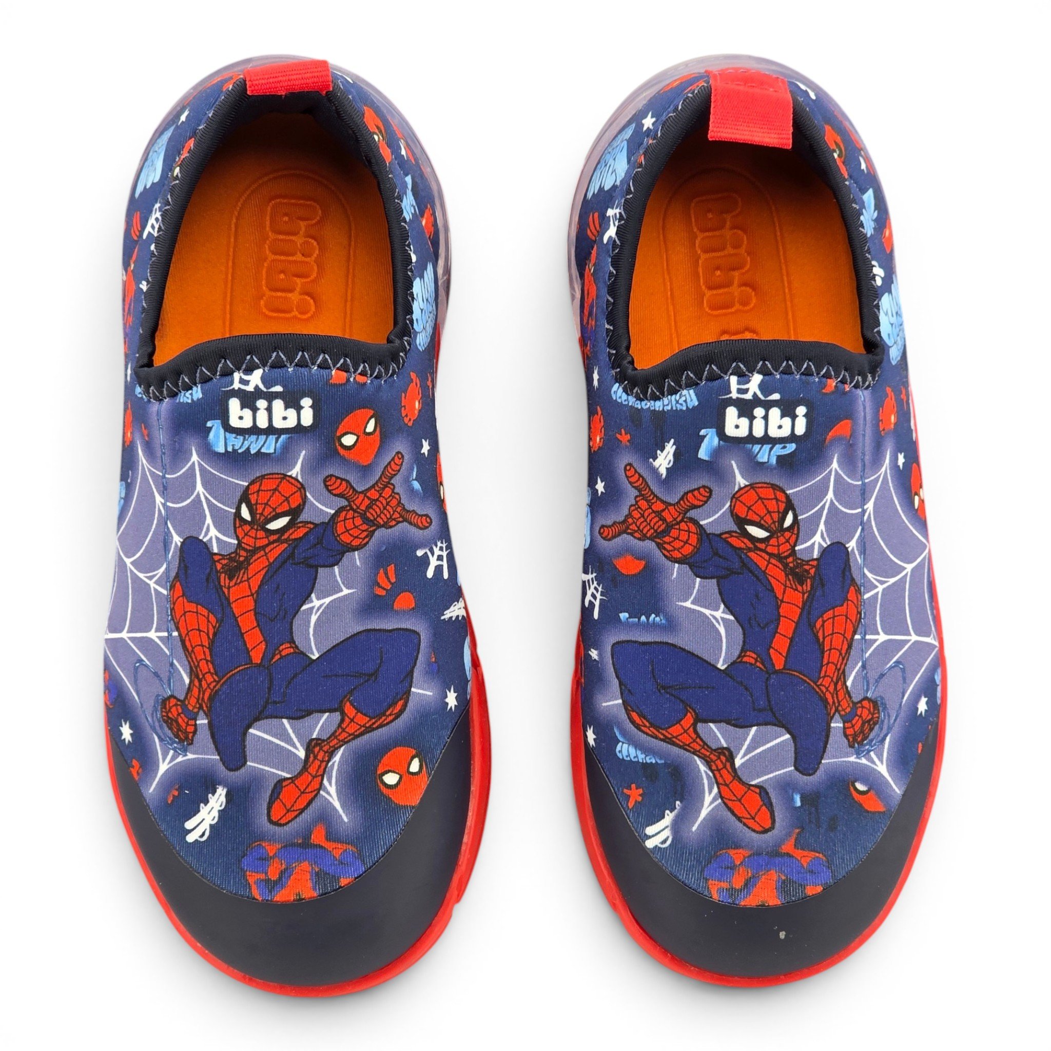 Tênis Infantil Menino Bibi Slip On Spider com Luzes Space - 1228183 Azul 5