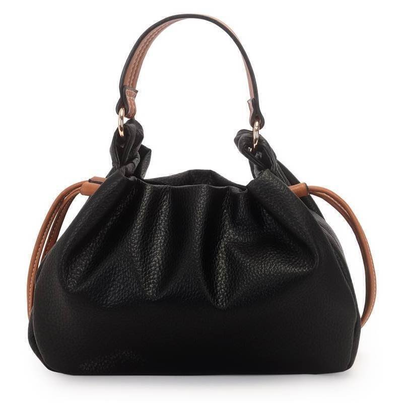Bolsa Feminina WJ Bag Média de Mão com Zíper e Alça Transversal Removível - 46345 Preto 2