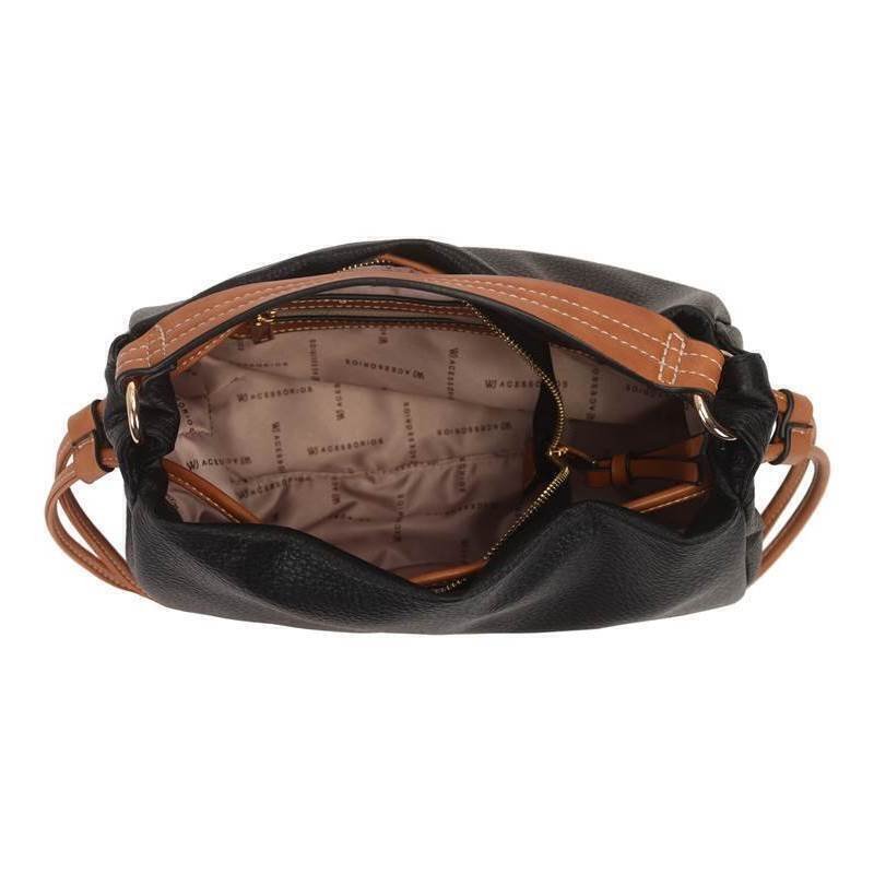 Bolsa Feminina WJ Bag Média de Mão com Zíper e Alça Transversal Removível - 46345 Preto 4