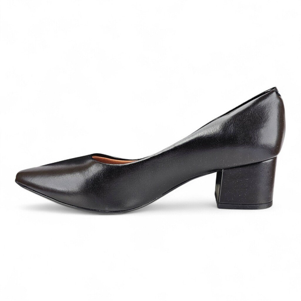 Sapato Feminino Vizzano Scarpin Salto Bloco - 1220315 Preto 2