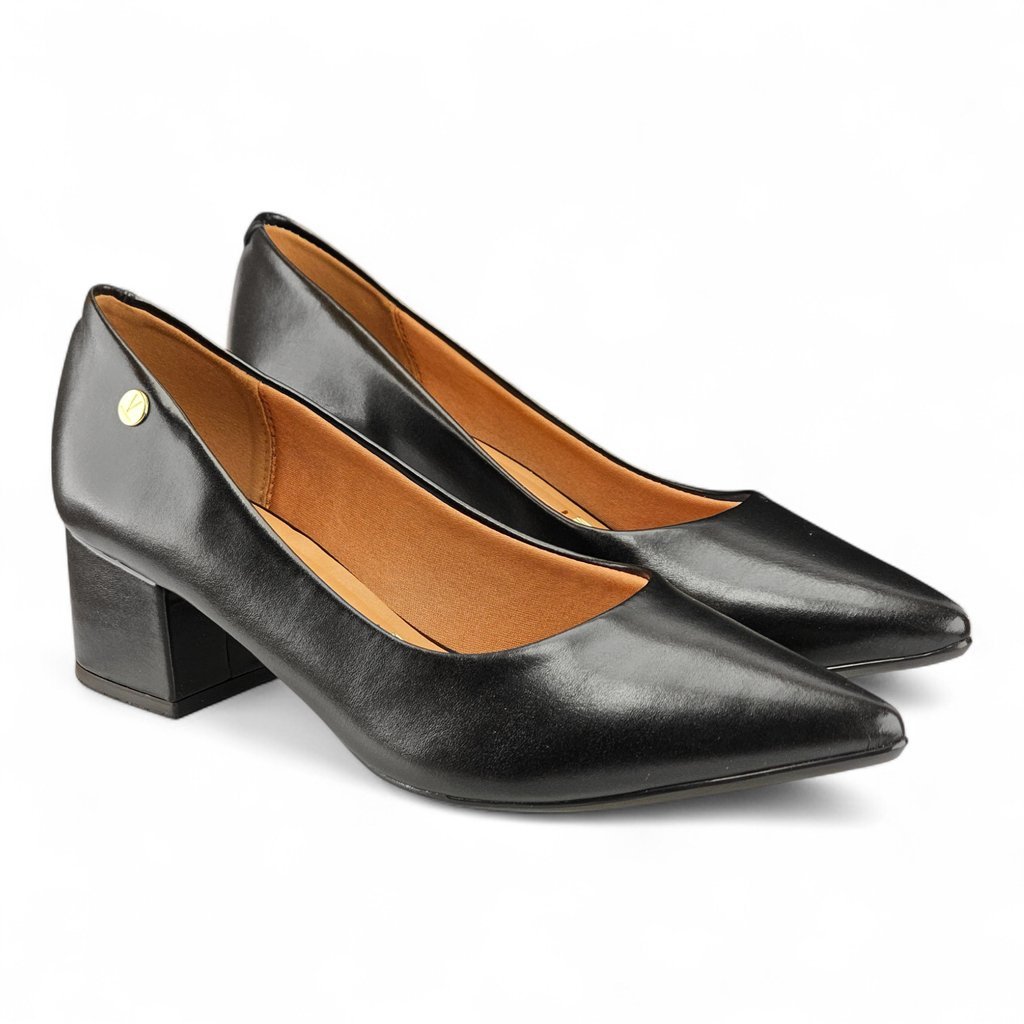 Sapato Feminino Vizzano Scarpin Salto Bloco - 1220315 Preto 4