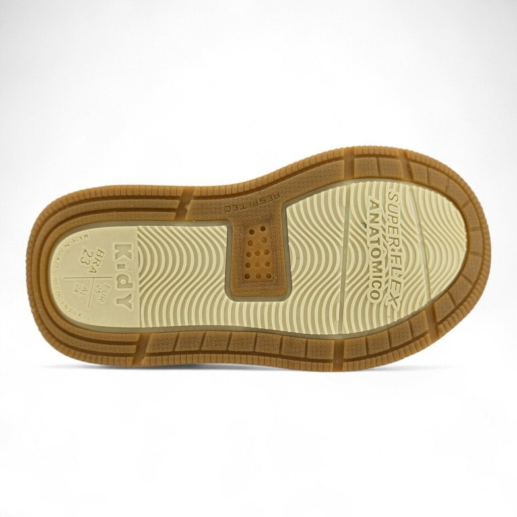 Tênis Infantil Menino Kidy Elástico 2 Listras Superflex Respitec Anatômico - 1170302 Branco 4