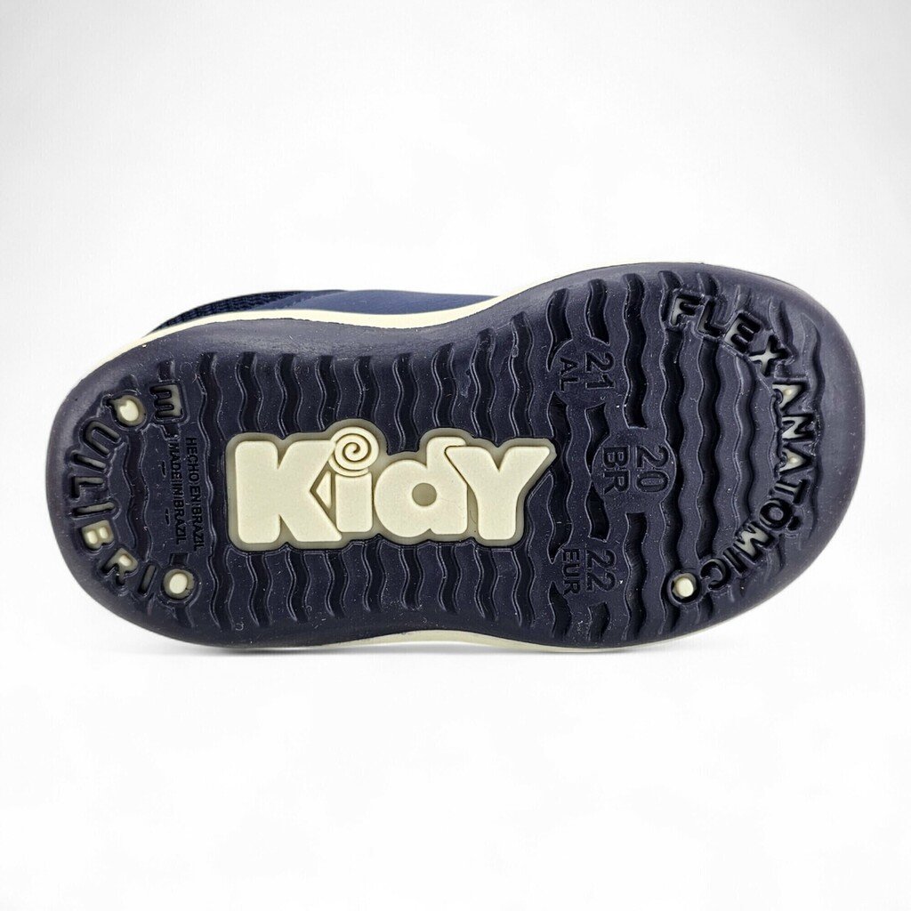 Tênis Infantil Menino Kidy Colors Equilibrio Velcro - 80622 Azul Marinho 4