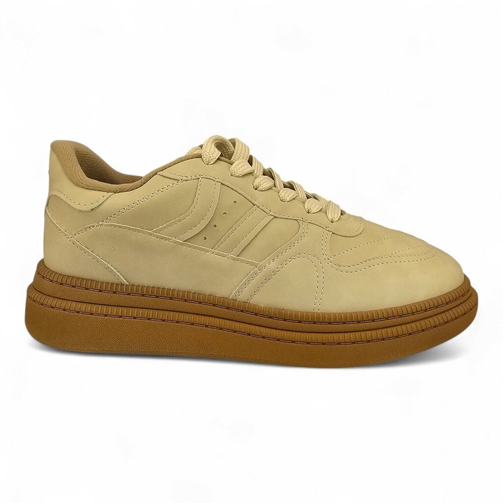 Tênis Feminino Moleca Nobuck Sola Alta - 5816