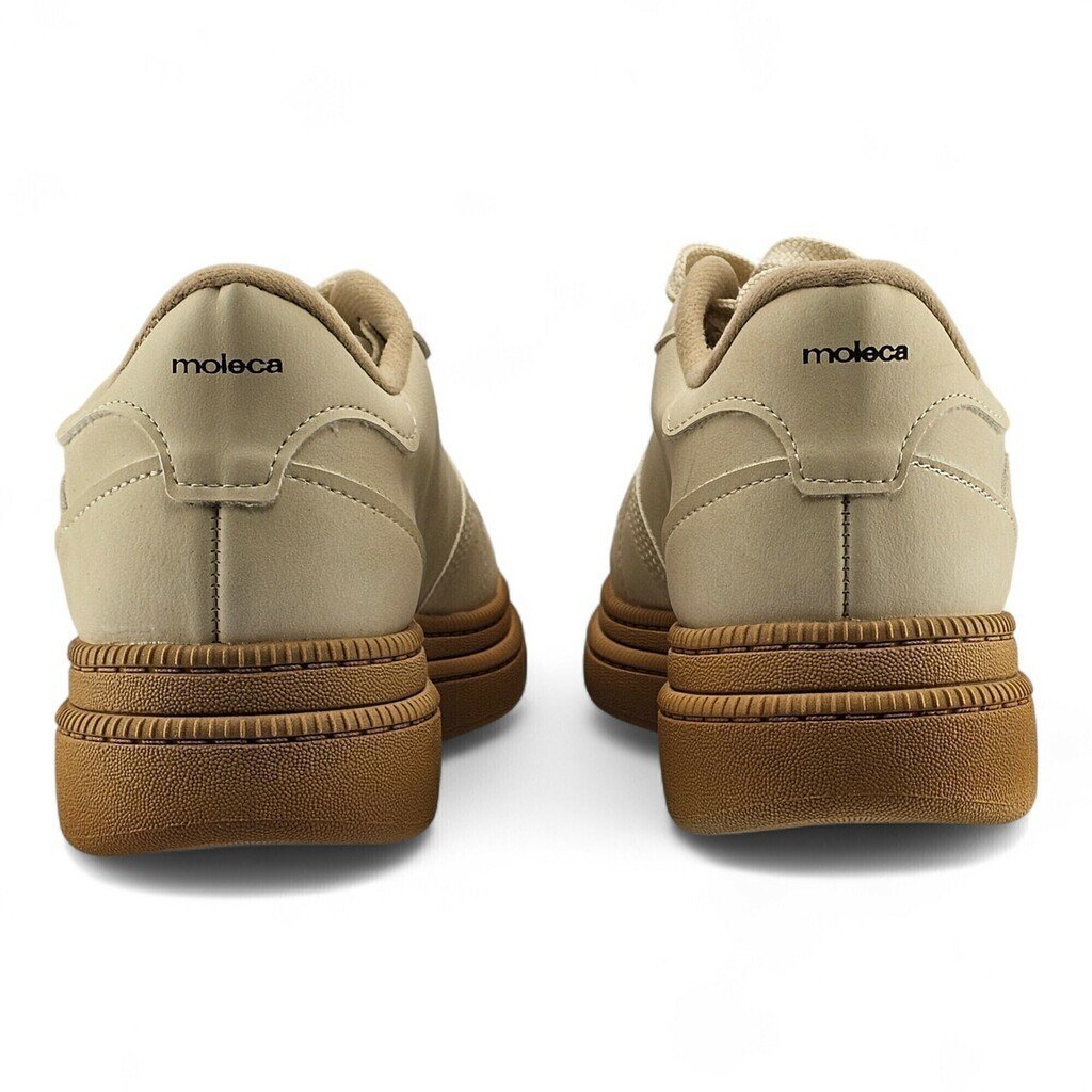 Tênis Feminino Moleca Nobuck Sola Alta - 5816 Branco 4