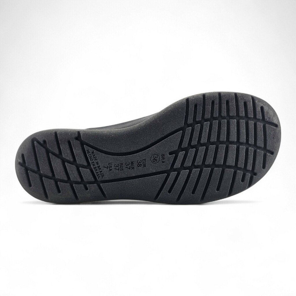 Sandália Feminina Comfortflex Anabela Fivela Ajustável Napa - 2586405 Preto 5
