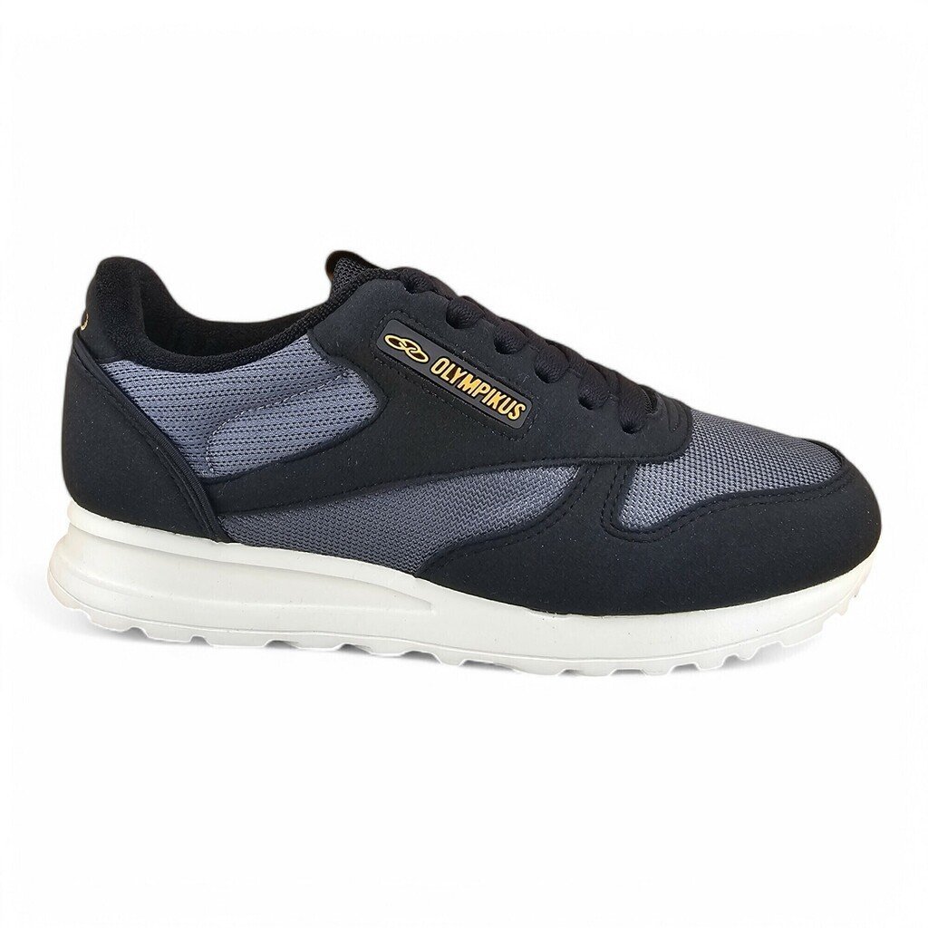 Tênis Masculino Olympikus Jogging 101 Preto/Ch - Jogging101