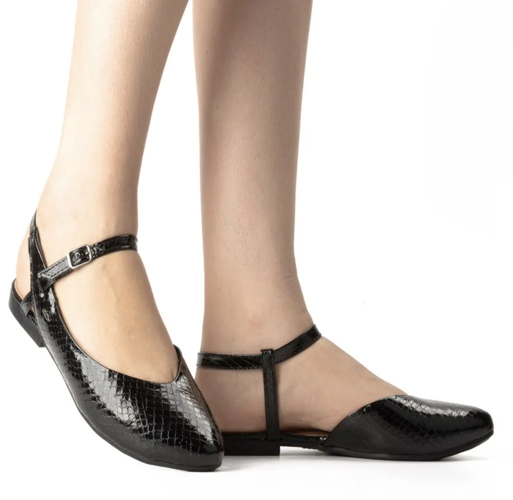 Sapatilha Feminina Dakota Slingback Bico Fino - G9834 Preto 2