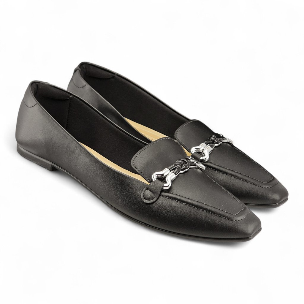 Sapatilha Feminina Moleca Napa Fivela - 5821101 Preto 3
