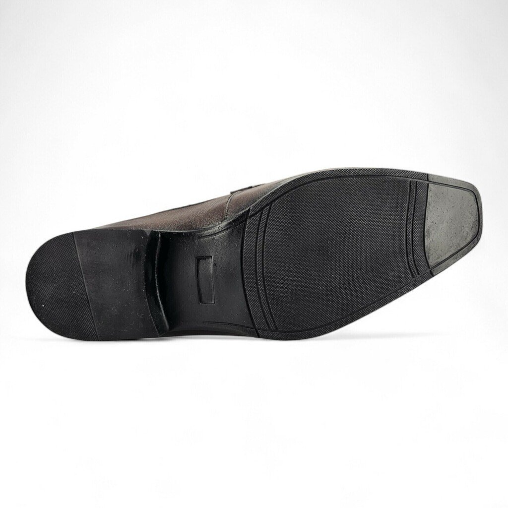 Sapato Masculino Sândalo Social Ives em Couro com Detalhes - -495010 Preto 5