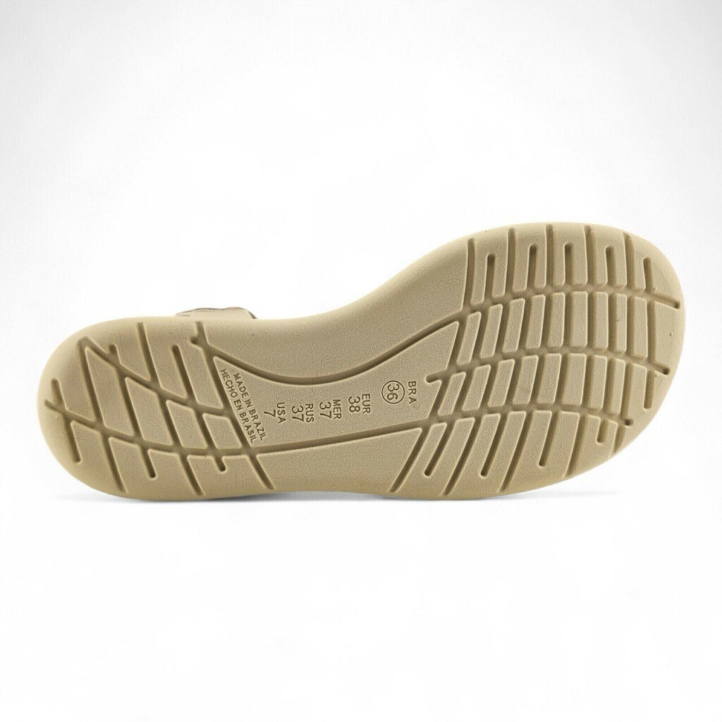 Sandália Feminina Comfortflex Anabela Fivela Ajustável Tricolor - 2586403 Branco 5