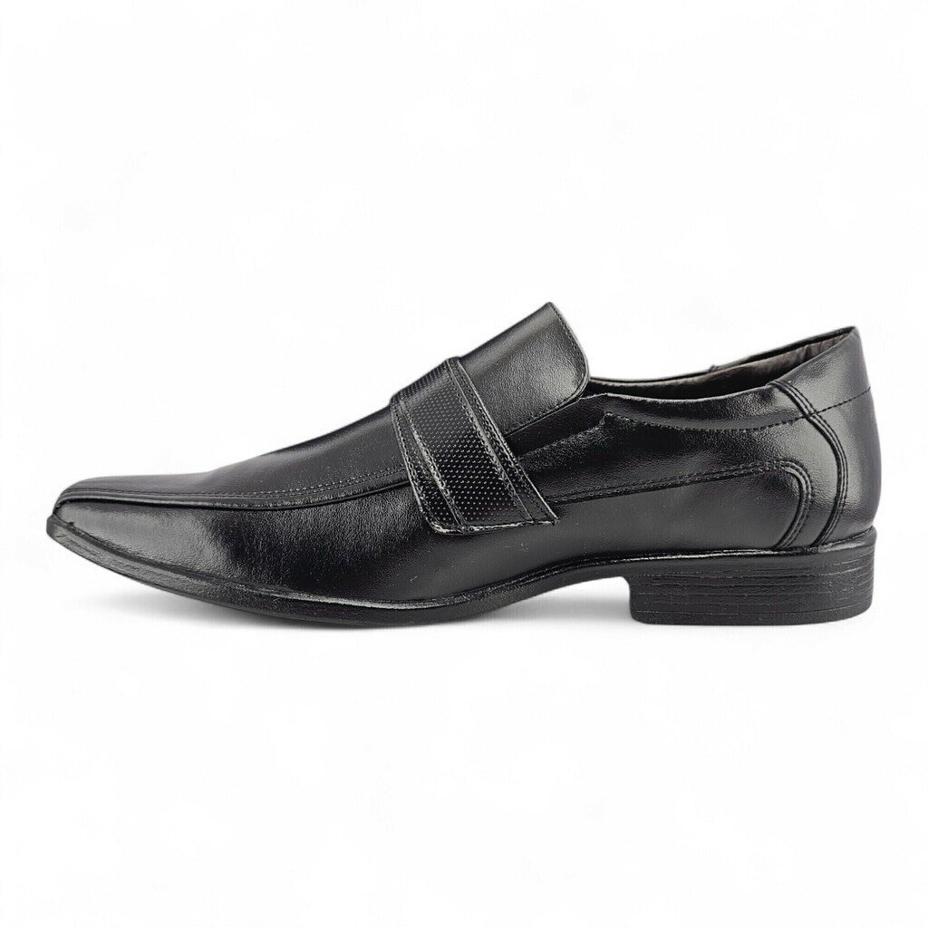 Sapato Masculino Bertelli Social Bertelli Bico Alongado - -70181 Preto 2