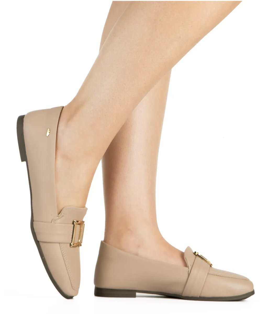 Sapato Feminino Dakota Fivela Dour - D0033 Bege 2