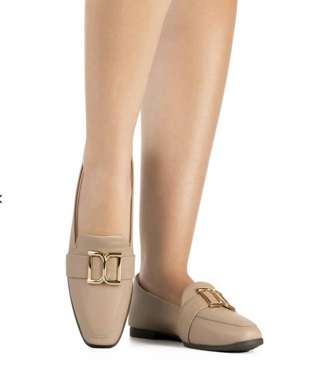 Sapato Feminino Dakota Fivela Dour - D0033 Bege 3