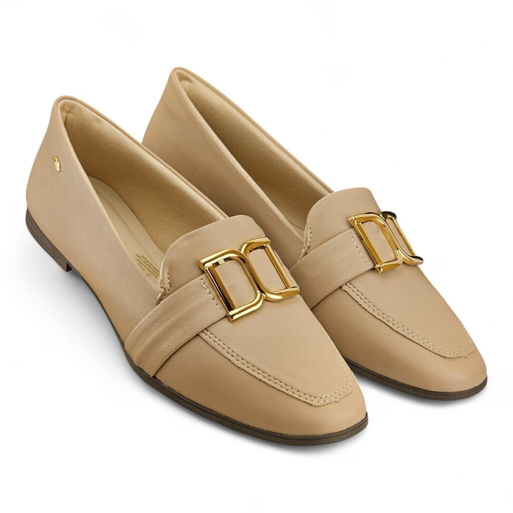 Sapato Feminino Dakota Fivela Dour - D0033 Bege 4