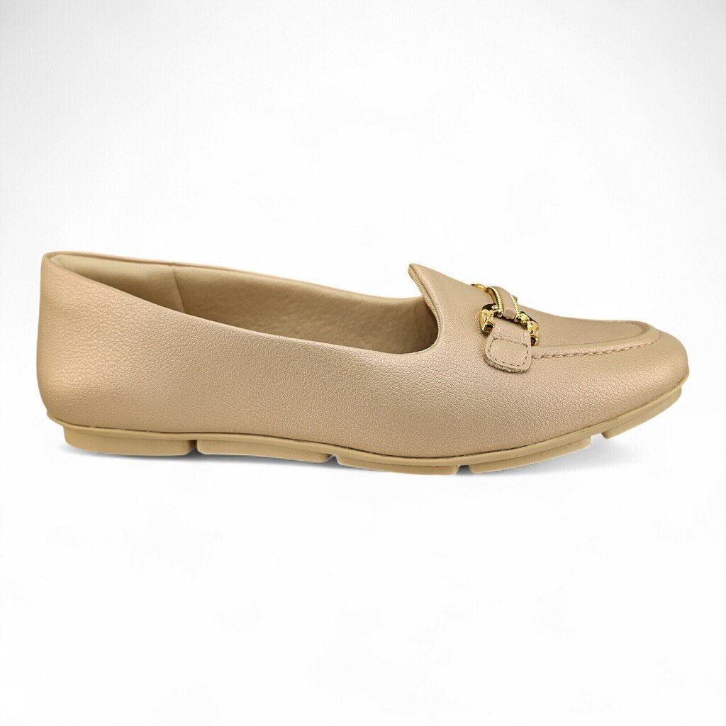 Sapatilha Feminina Comfortflex Detalhe Dourado - 2463404