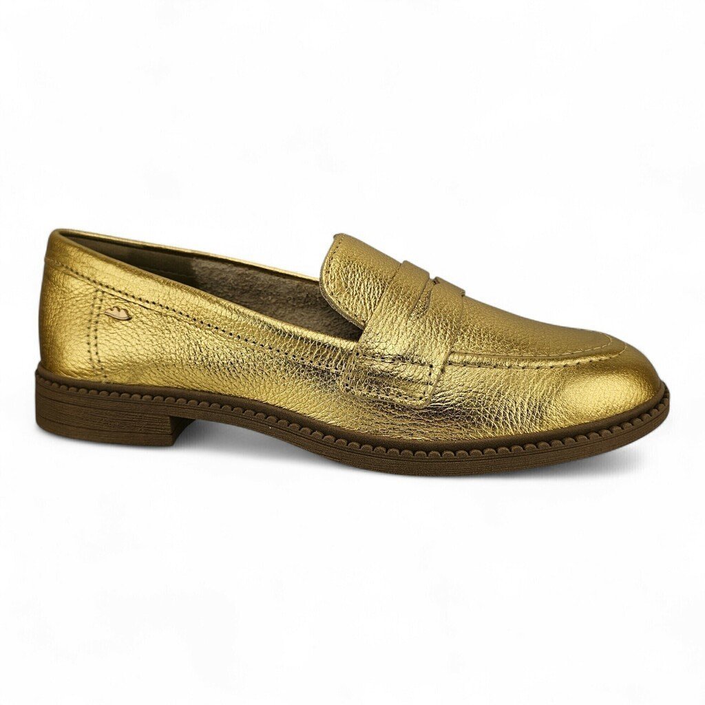 Sapato Feminino Dakota Mocassim Couro Dourado - DA261 Dourado 5