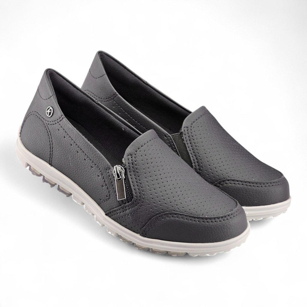 Tênis Feminino Kolosh Napa Zíper Sapatilha - C0529 Cinza 4