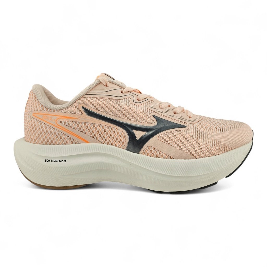Tênis Feminino Mizuno Virtue 2 Knit Sola Alta Rosa - Virtue 2