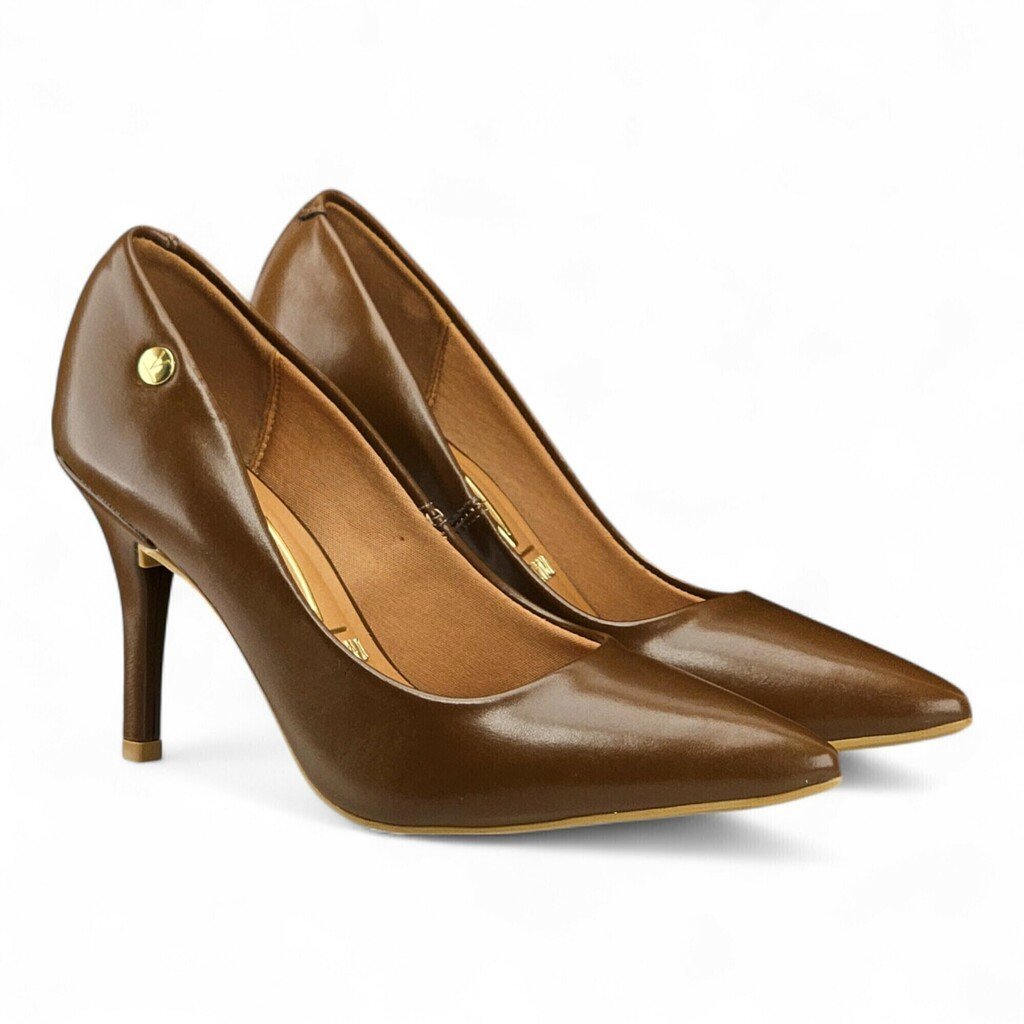 Sapato Feminino Vizzano Scarpin Salto Alto Fino - 11841101 Marrom 3