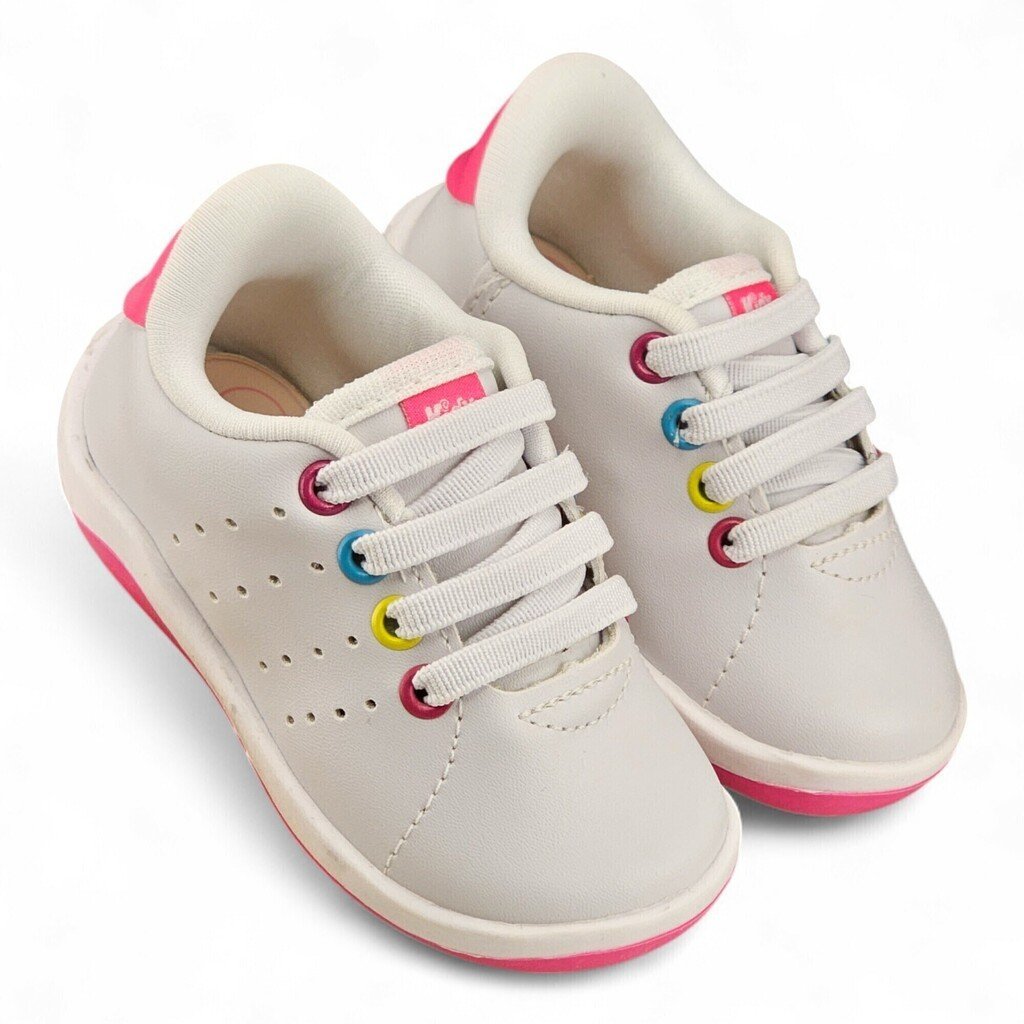 Tênis Feminino Kidy Colors Equilibrio Elástico - 81635 Branco 2