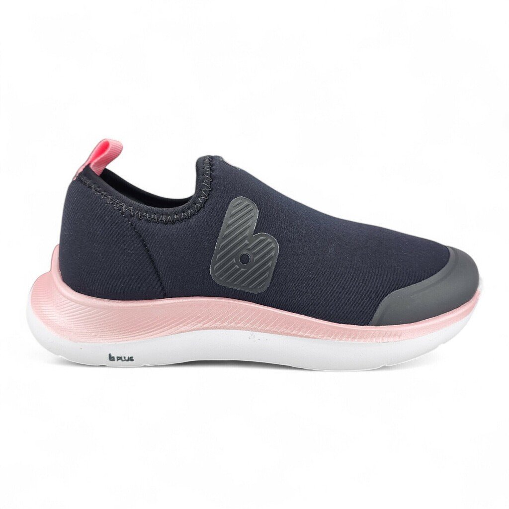 Tênis Infantil Menina Bibi Slip On Rosa Elastano Respirável Versátil Moderno - 1167422