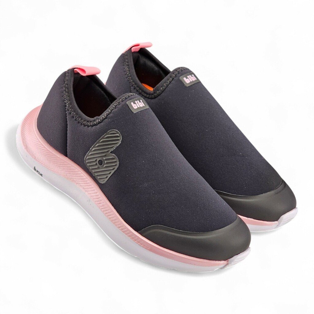 Tênis Infantil Menina Bibi Slip On Rosa Elastano Respirável Versátil Moderno - 1167422 Preto 3
