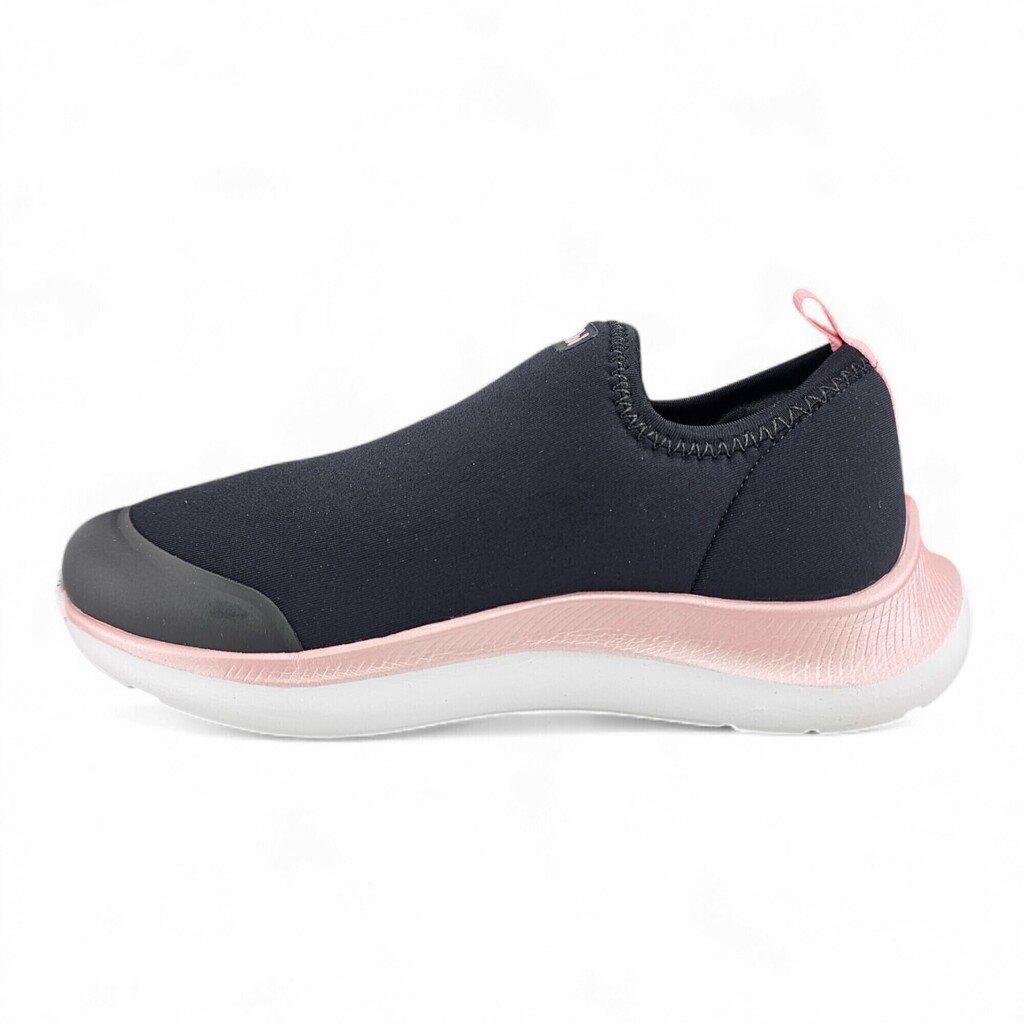 Tênis Infantil Menina Bibi Slip On Rosa Elastano Respirável Versátil Moderno - 1167422 Preto 4